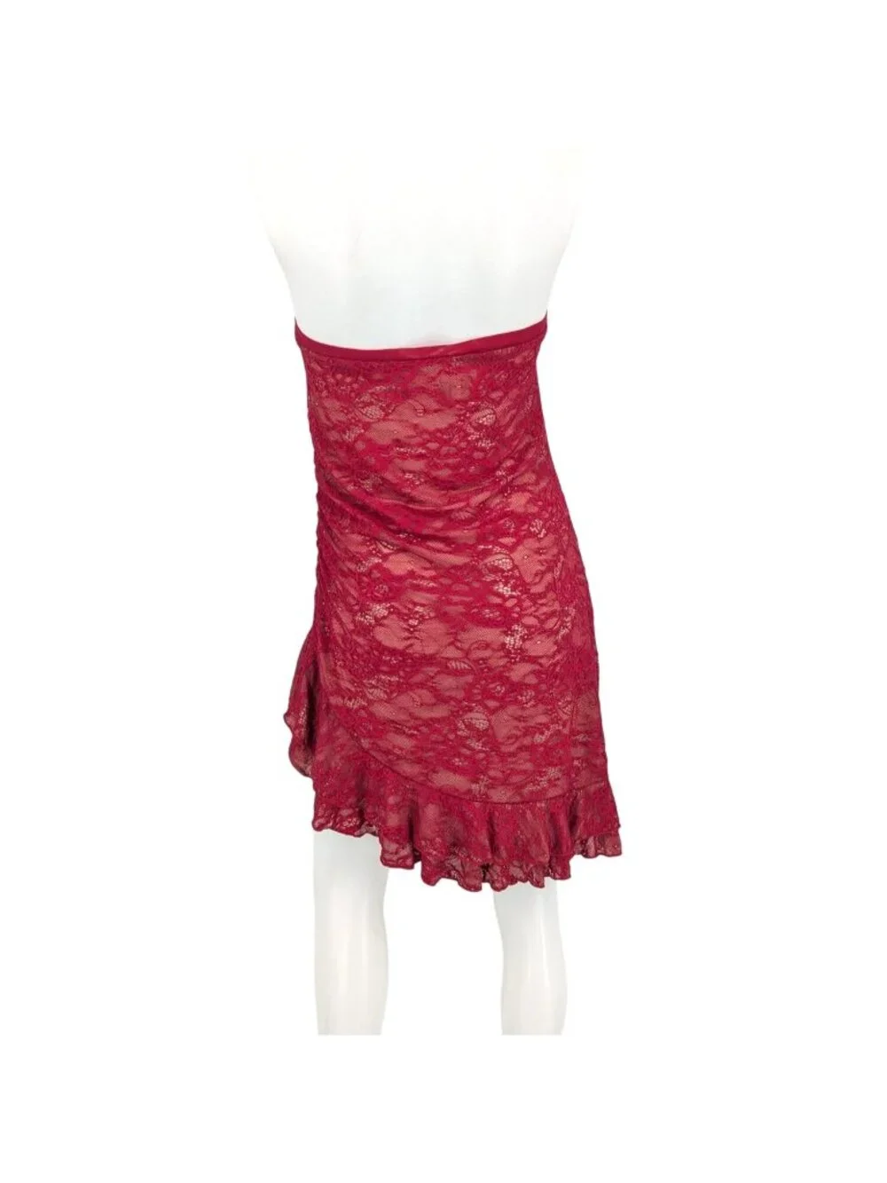 Princess Polly‎ Floral Lace Strapless Mini Dress Coquette Milkmaid Party Size 10